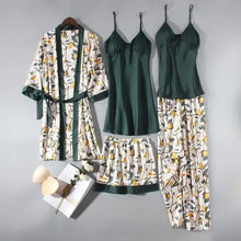 Load image into Gallery viewer, Casual Satin Lounge Soft Pajama Set - Green - A / XL