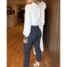 Load image into Gallery viewer, Casual Wear Tied Detail Top &amp; Polkadot Print Pants Set