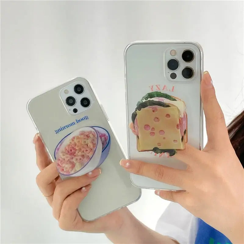 Cereal Sandwich Transparent Phone Case For IPhone