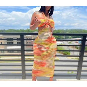 Colysmo Sexy See Through Low Cut Party Dress