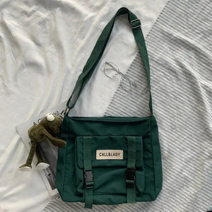 Fashion Classic Simple Messenger Bag - Frog pendant 2