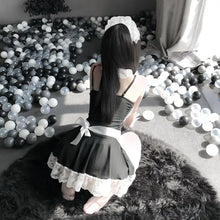 Load image into Gallery viewer, French Apron Maid Dress Cosplay Costume