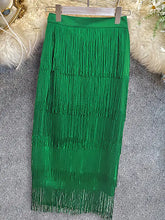 Load image into Gallery viewer, Fringe Bodycon Pencil Skirt