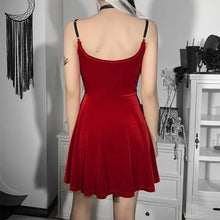 Load image into Gallery viewer, Goth Pentagram Hollow Out Dress