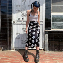 Load image into Gallery viewer, Gothic Grunge Print High Waist Skirt