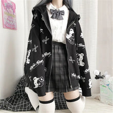 Load image into Gallery viewer, Gothic Teddy Graphic Hoodie