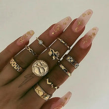 Load image into Gallery viewer, Gothic Vintage Geometry Joint Ring Sets - 13