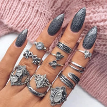 Load image into Gallery viewer, Gothic Vintage Geometry Joint Ring Sets - 19