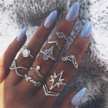 Load image into Gallery viewer, Gothic Vintage Geometry Joint Ring Sets - 23