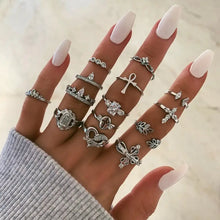 Load image into Gallery viewer, Gothic Vintage Geometry Joint Ring Sets - 26