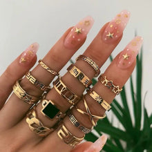 Load image into Gallery viewer, Gothic Vintage Geometry Joint Ring Sets - 27