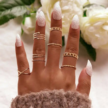 Load image into Gallery viewer, Gothic Vintage Geometry Joint Ring Sets - 32