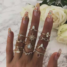 Load image into Gallery viewer, Gothic Vintage Geometry Joint Ring Sets - 34