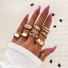 Load image into Gallery viewer, Gothic Vintage Geometry Joint Ring Sets - 40