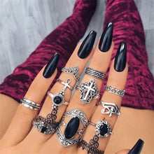Load image into Gallery viewer, Gothic Vintage Geometry Joint Ring Sets - 5