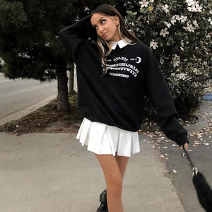 Grunge Oversized Gothic Streetwear Chic Letter Print