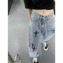 Load image into Gallery viewer, Harajuku Baggy Gothic Jeans