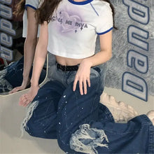 Load image into Gallery viewer, Harajuku Baggy Gothic Jeans