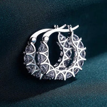 Load image into Gallery viewer, High Quality Cubic Zirconia Hoop Earrings - E807