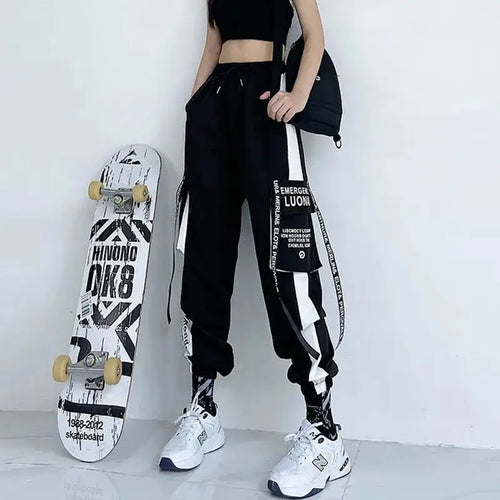 High Waist Loose Sport Techwear Cargo Pants