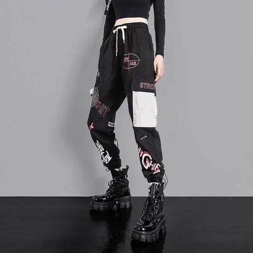 High Waist Loose Techwear Streetwear Cargo Pants
