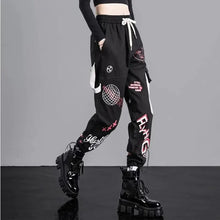 Load image into Gallery viewer, High Waist Loose Techwear Streetwear Cargo Pants