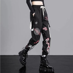 High Waist Loose Techwear Streetwear Cargo Pants