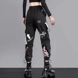 High Waist Loose Techwear Streetwear Cargo Pants