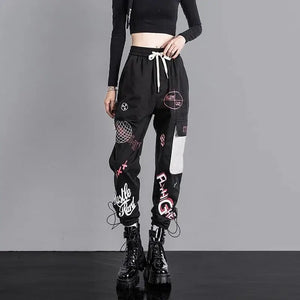 High Waist Loose Techwear Streetwear Cargo Pants