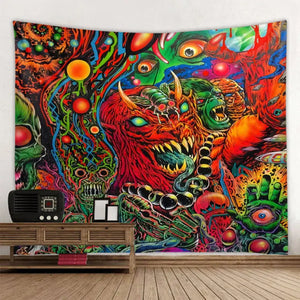 Hippie Pattern Tapestry Wall Cloth - 2020-2291 / 275x180cm