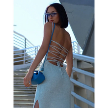 Load image into Gallery viewer, Knit Bandage Sleeveless Midi Dress