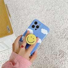 Load image into Gallery viewer, Korean Summer Clouds Bracket Phone Case For iphone
