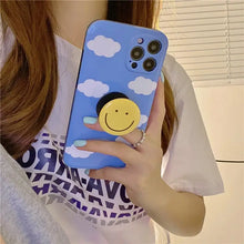 Load image into Gallery viewer, Korean Summer Clouds Bracket Phone Case For iphone