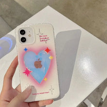 Load image into Gallery viewer, Laser Pink Love heart Pattern phone Case For iphone