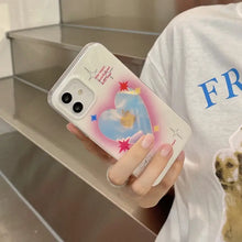 Load image into Gallery viewer, Laser Pink Love heart Pattern phone Case For iphone