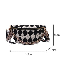 Load image into Gallery viewer, Lattice Chest Crossbody Shoulder Chain Purse