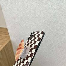 Load image into Gallery viewer, Lattice Lovely Croissant Bracket phone Case For iphone