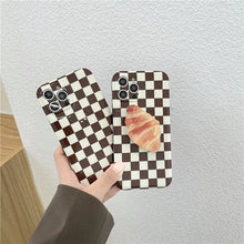 Load image into Gallery viewer, Lattice Lovely Croissant Bracket phone Case For iphone