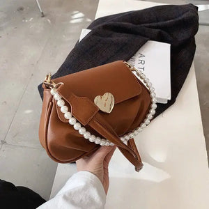PU Leather Chain Crossbody Fashion Lady Simple Shoulder Bag