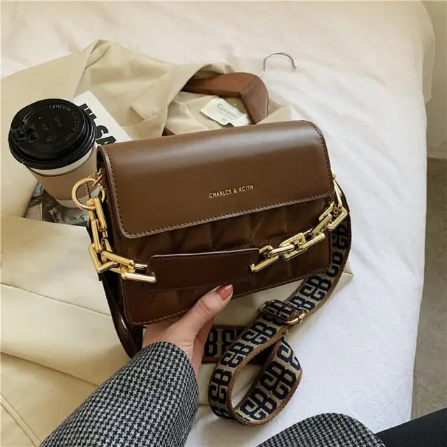 PU Leather Crossbody High Quality Lady Luxury Handbag -