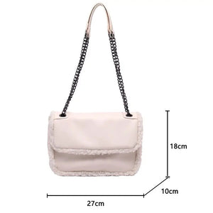 PU Leather Small Flap Crossbody Shoulder Bag