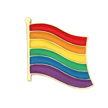 Load image into Gallery viewer, LGBT Flag Rainbow Brooches