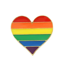 Load image into Gallery viewer, LGBT Flag Rainbow Brooches