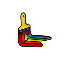 Load image into Gallery viewer, LGBT Flag Rainbow Brooches - Brush