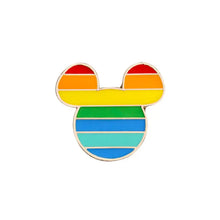 Load image into Gallery viewer, LGBT Flag Rainbow Brooches - Mouse