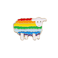 Load image into Gallery viewer, LGBT Flag Rainbow Brooches - Sheep