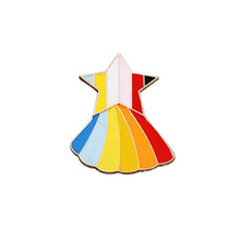 Load image into Gallery viewer, LGBT Flag Rainbow Brooches - Skirt