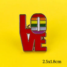 Load image into Gallery viewer, LGBT Rainbow Love Badges - HZ0210XZ