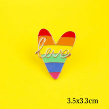 Load image into Gallery viewer, LGBT Rainbow Love Badges - HZ0755XZ