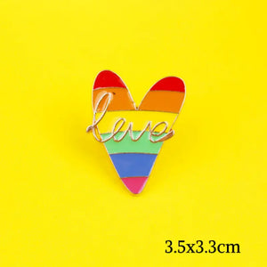 LGBT Rainbow Love Badges - HZ0755XZ